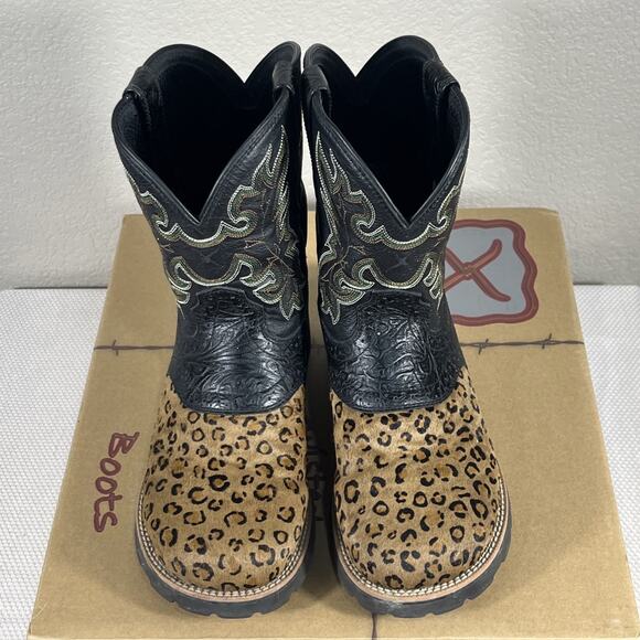 Twisted X All Around Boots 9” Womens‎ Size 7.5 M WAB0001 Leopard Print - Picture 12 of 14